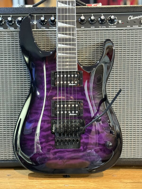 NEW !!!Jackson JS32Q Dinky Archtop Transparent Purple Burst - Image 4